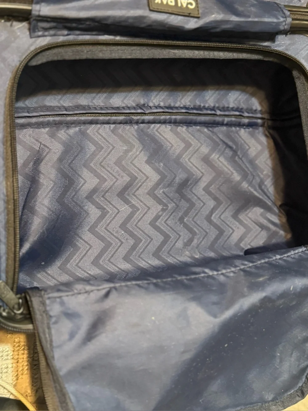 CALPAK TRNK Black Croc-Embossed Structured Vanity Case